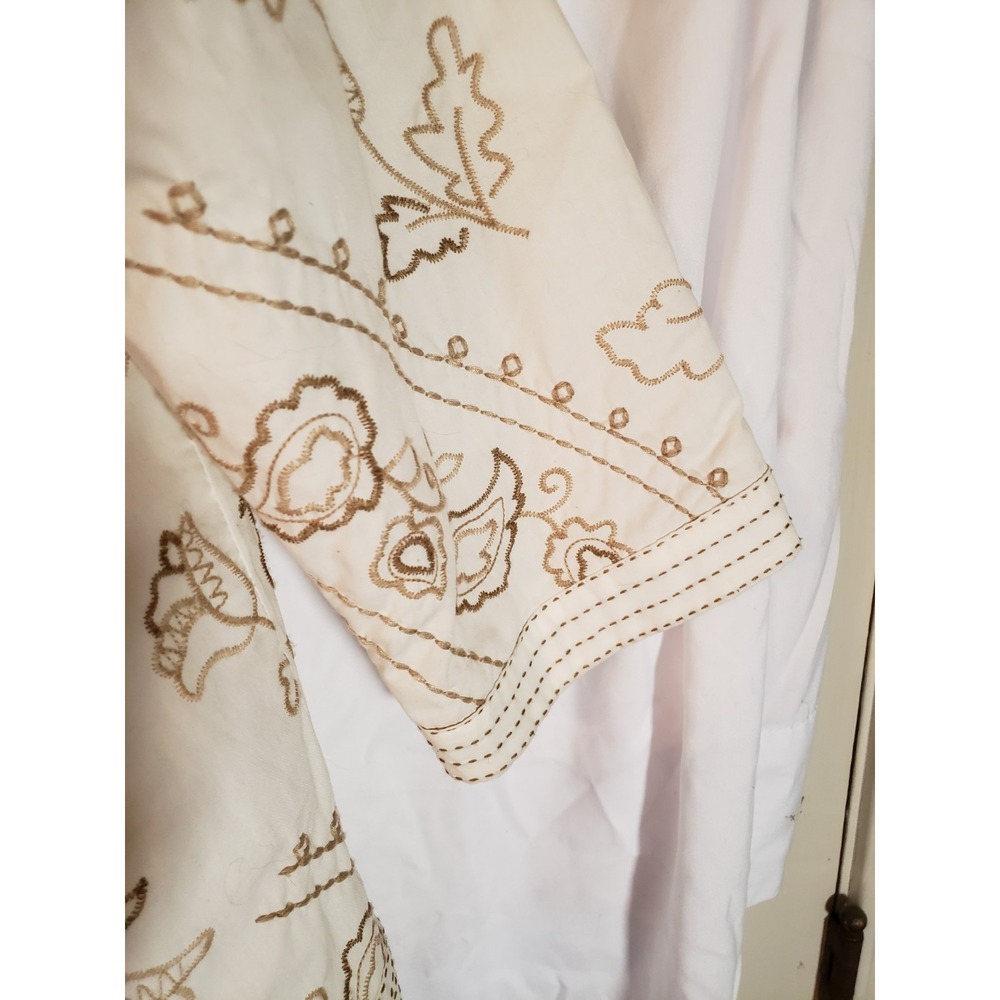 Women's Alfred Dunner White Embroidered Jacket Size 20W - Picture 5 of 5